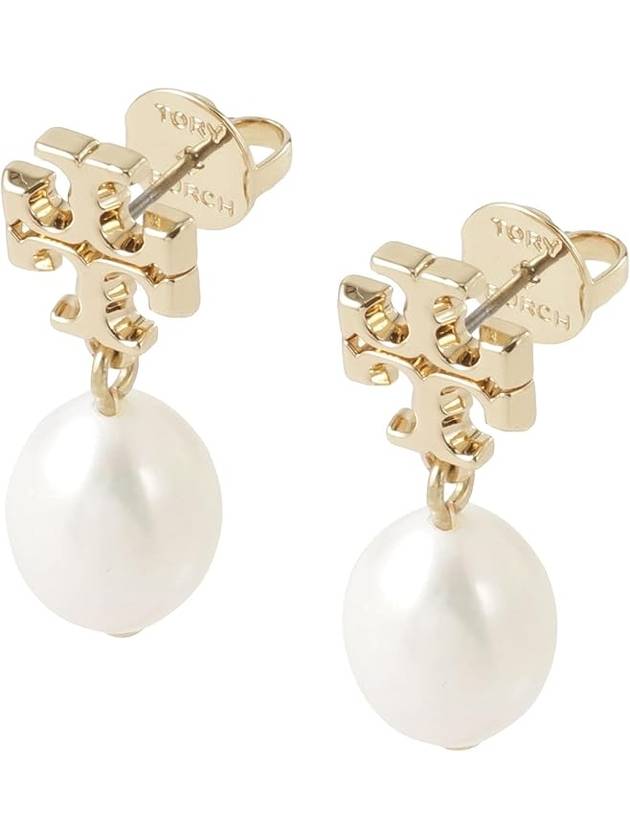 Kira Pearl Drop Earrings Gold - TORY BURCH - BALAAN 3