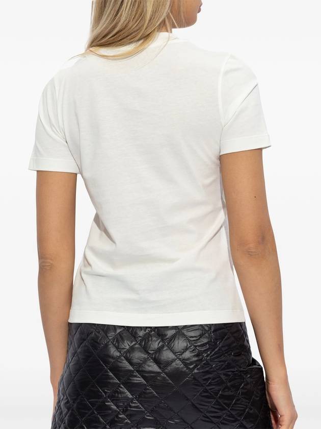 logo-beaded cotton T-shirt - MONCLER - BALAAN 4