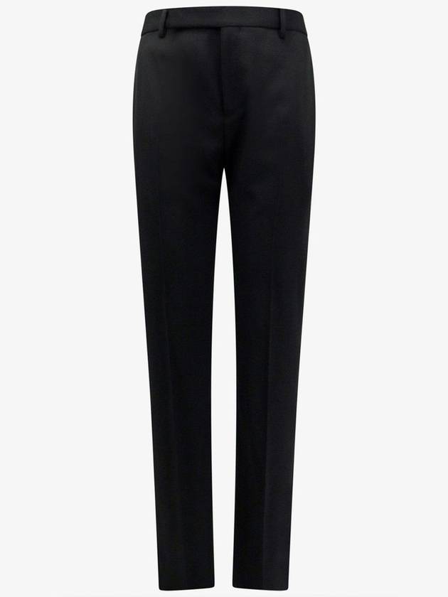 24 ss SUSTAINABLE VIRGIN WOOL PANTS WITH FRONTAL PINCES 607843Y512W1000 B0651012466 - SAINT LAURENT - BALAAN 1