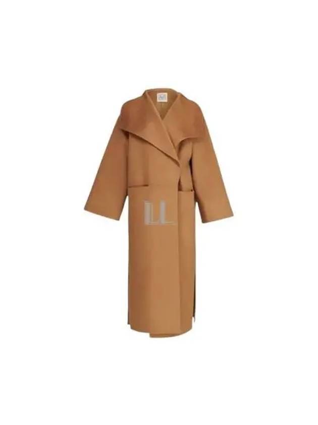 Signature Wool Cashmere Single Coat Camel - TOTEME - BALAAN 2