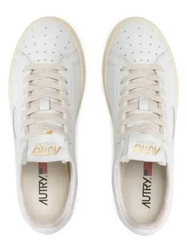 Dallas White Tab Leather Low Top Sneakers White - AUTRY - BALAAN 2