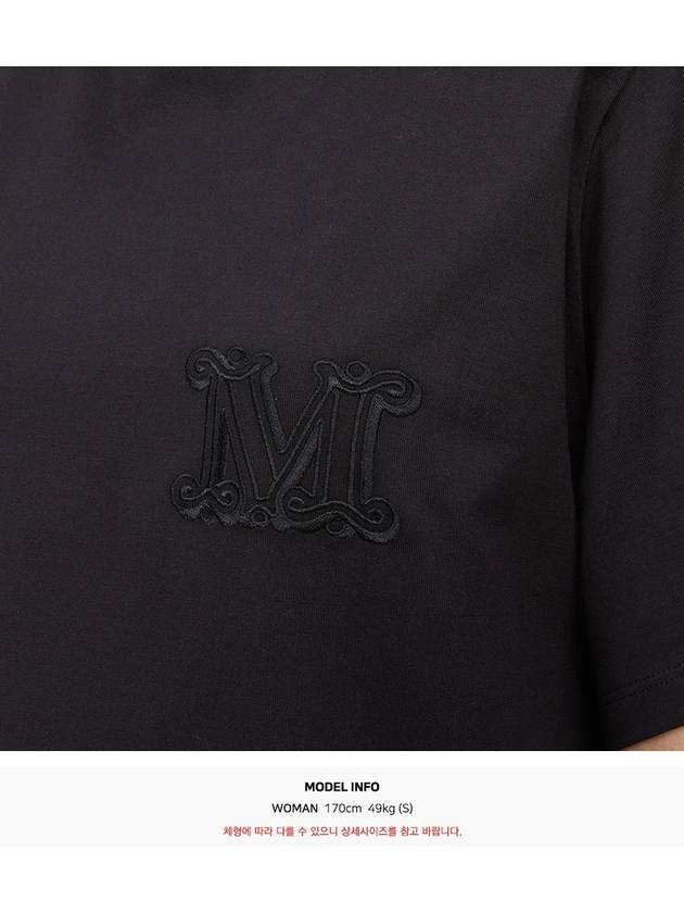 Mango Short Sleeve T-Shirt Black - MAX MARA - BALAAN 7