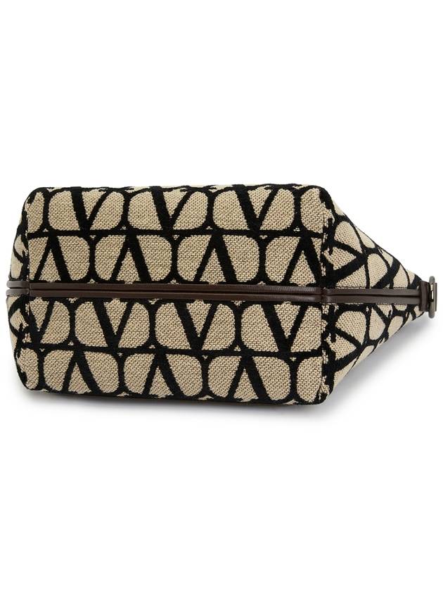 Iconographe Cotton Shoulder Bag Beige - VALENTINO - BALAAN 6