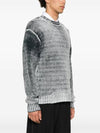 Logo Patch Long Sleeve Knit Top Black White - ACNE STUDIOS - BALAAN 4