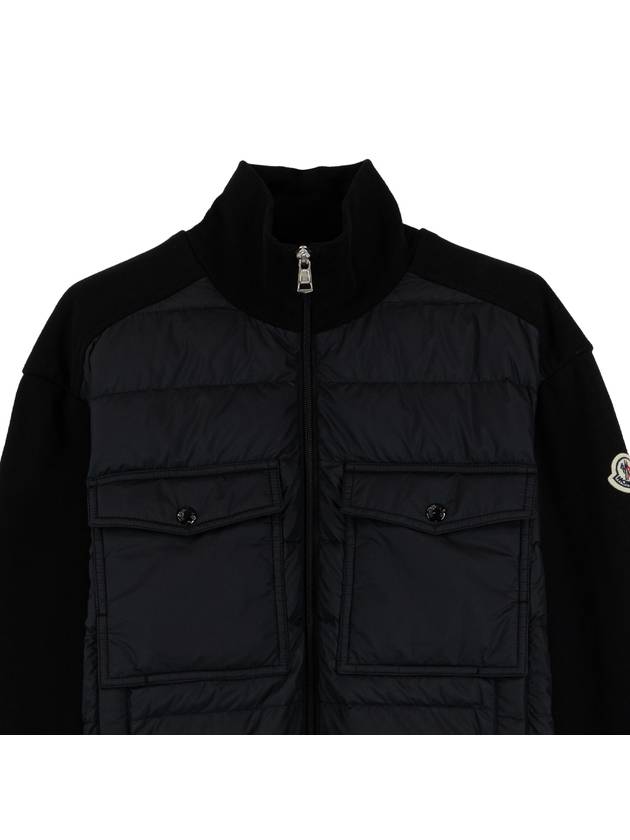 Men s zip up padded cardigan black 8G00033 89AHS 999 - MONCLER - BALAAN 2