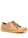 Peu Leather Low Top Sneakers Brown - CAMPER - BALAAN 3