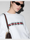 Print Cotton Jersey Sweatshirt White - GUCCI - BALAAN 6