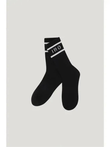 CLUB DE PARIS LOGO SOCKS BLACK - IRO - BALAAN 1