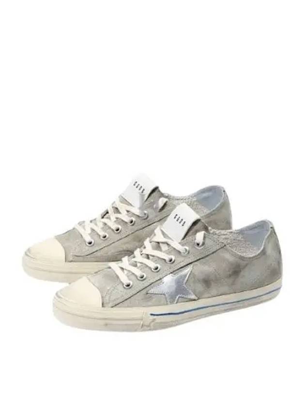 V Star 2 Suede Low Top Sneakers Silver Taupe - GOLDEN GOOSE - BALAAN 2