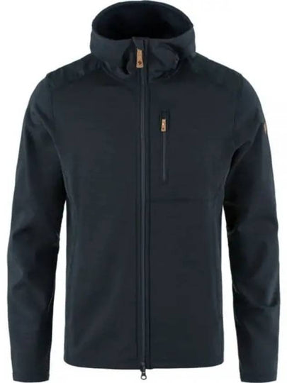 Men's Keb Fleece Hoodie Dark Navy - FJALL RAVEN - BALAAN 2