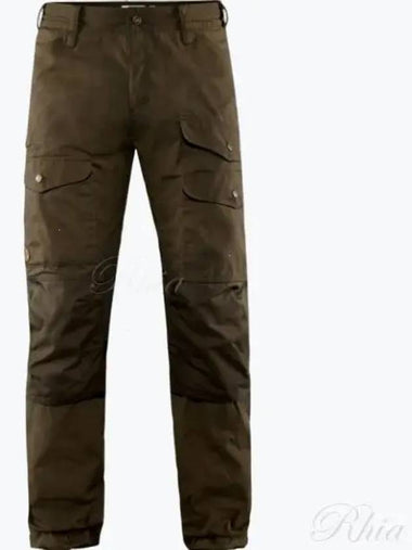 Men's Vida Pro Ventilated Trousers Long Dark Olive 81160 633 Ventilated - FJALL RAVEN - BALAAN 1