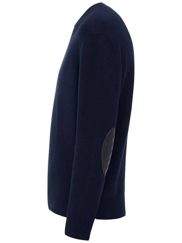 Crew Neck Cashmere Knit Top Navy - BOTTEGA VENETA - BALAAN 4