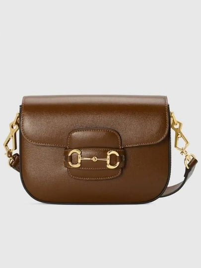 Horsebit 1955 Leather Shoulder Bag Brown - GUCCI - BALAAN 2