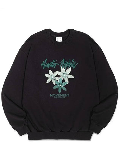 Sweet Flower Sweatshirt Evergreen Black - MONSTER REPUBLIC - BALAAN 2