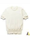 Signature Stitch Linen Knit Top Off White - MAISON MARGIELA - BALAAN 2