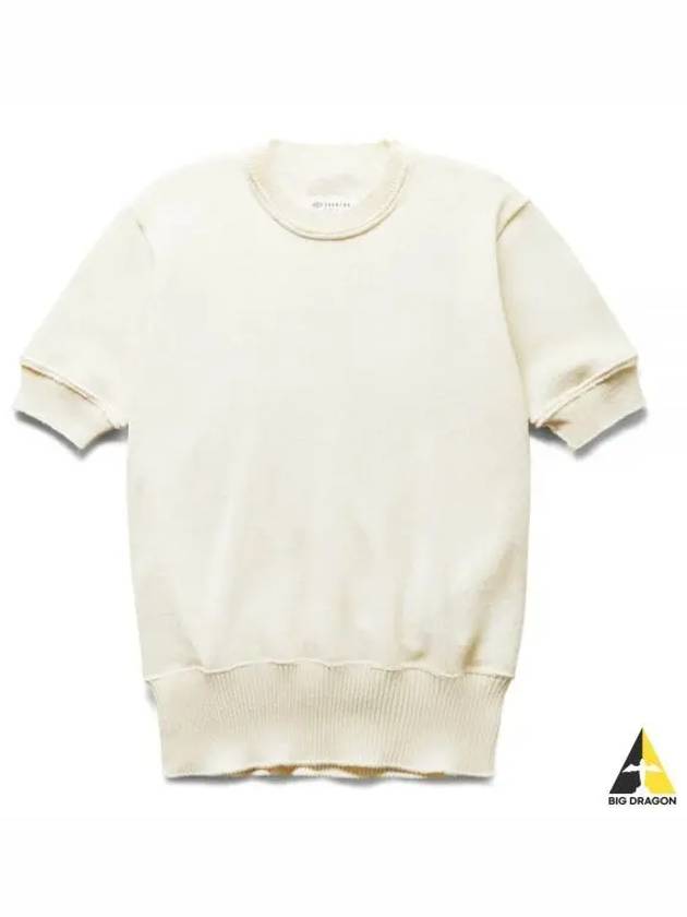 Signature Stitch Linen Knit Top Off White - MAISON MARGIELA - BALAAN 2