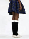 AW42AS06 Cushion color block knee socks black - ATHPLATFORM - BALAAN 3