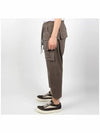 Drawstring Drop Crotch Cotton Straight Pants Dust - RICK OWENS - BALAAN 4