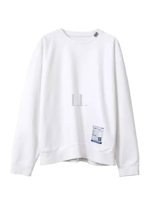 I12PO502 White French Terry Pullover Sweatshirt - MIHARA YASUHIRO - BALAAN 1