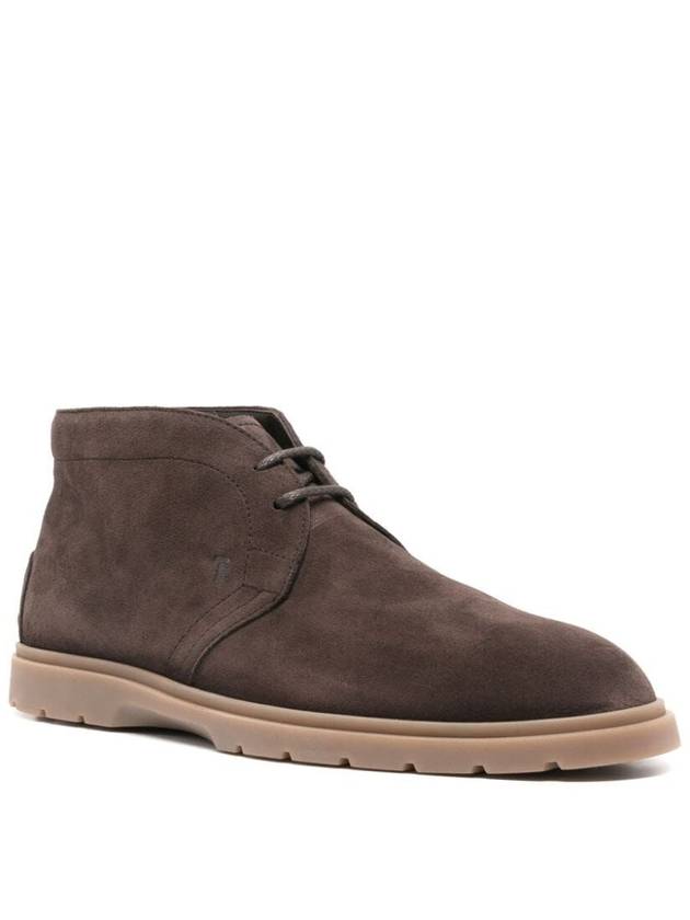 Suede Desert Winter Boots Brown - TOD'S - BALAAN 3