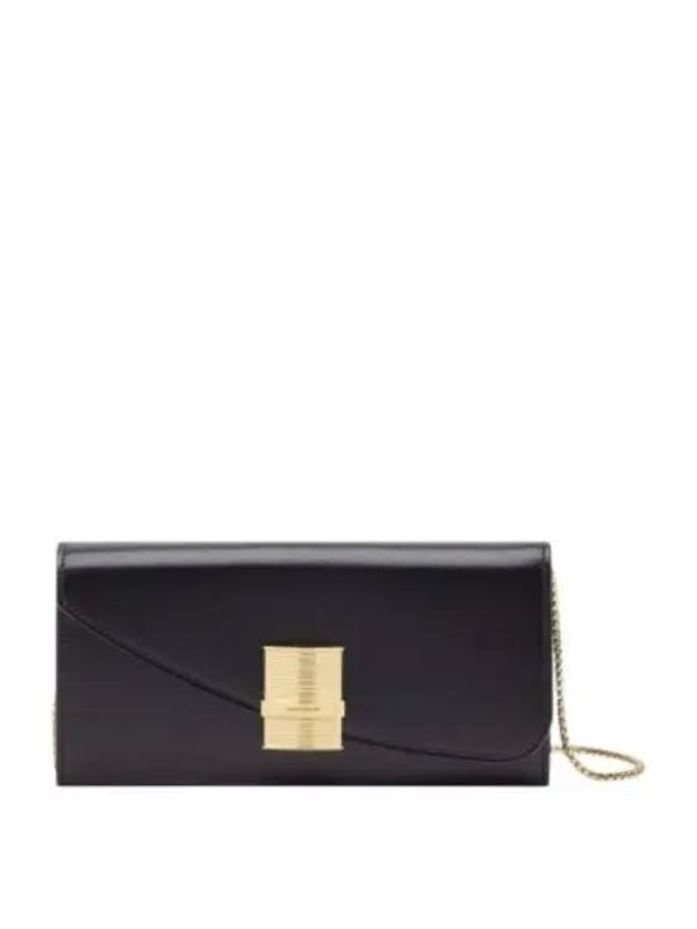 Fiamma Shoulder Chain Long Wallet Black - SALVATORE FERRAGAMO - BALAAN 2