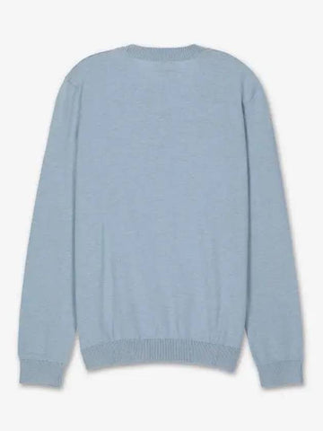 Logo Crew Knit Top Light Blue - A.P.C. - BALAAN 1