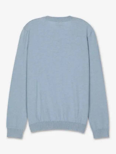 Logo Crew Knit Top Light Blue - A.P.C. - BALAAN 1