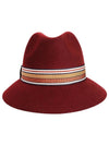 Women's FAI7947 Q04G Suitcase Striped Bucket Hat Burgundy - LORO PIANA - BALAAN 2