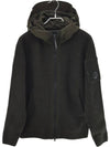 Men's Nylon Wool Hooded Jacket Khaki - CP COMPANY - BALAAN 2