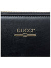 Logo Leather Clutch Bag Black - GUCCI - BALAAN 7