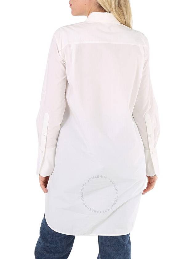 Chloe Ladies White Poplin Long-cut Shirt, Brand Size 34 (US Size 0) - CHLOE - BALAAN 3