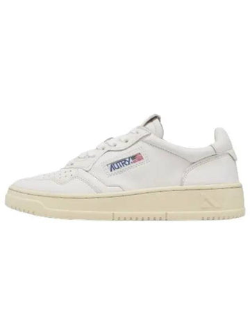 Medalist Low Goat Leather Sneakers White - AUTRY - BALAAN 1