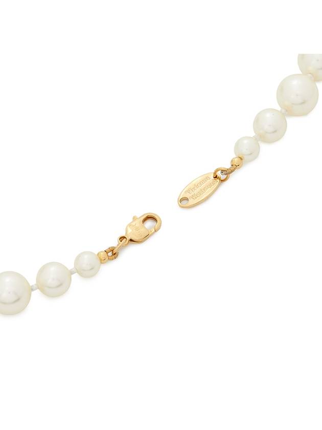 One Row Pearl Bas Relief Necklace Gold - VIVIENNE WESTWOOD - BALAAN 6