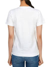 Women's Small Gold Heart Logo Short Sleeve T-Shirt P1 T215 4 White - COMME DES GARCONS PLAY - BALAAN 4