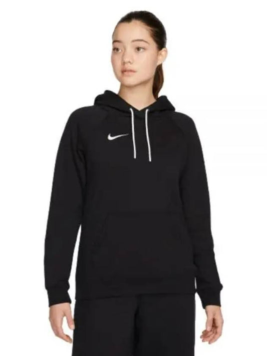 Park 20 Fleece Pullover Hooded Top Black - NIKE - BALAAN.