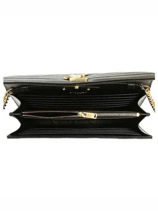 Monogram Matelasse Chain Shoulder Bag Black - SAINT LAURENT - BALAAN 6