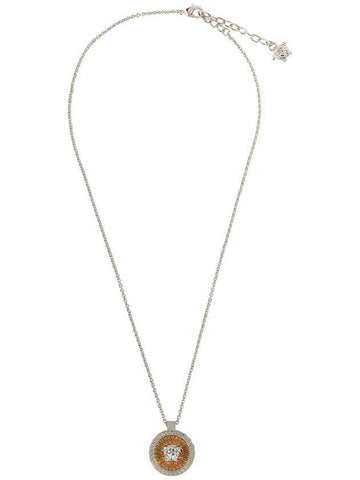 Crystal Icon Necklace Gold - VERSACE - BALAAN 1