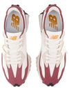 327 Low Top Sneakers White Burgundy - NEW BALANCE - BALAAN 3