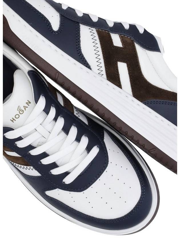 H630 leather low-top sneakers white blue - HOGAN - BALAAN 6