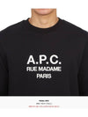 Rufus Embroidery Logo Sweatshirt Black - A.P.C. - BALAAN 6