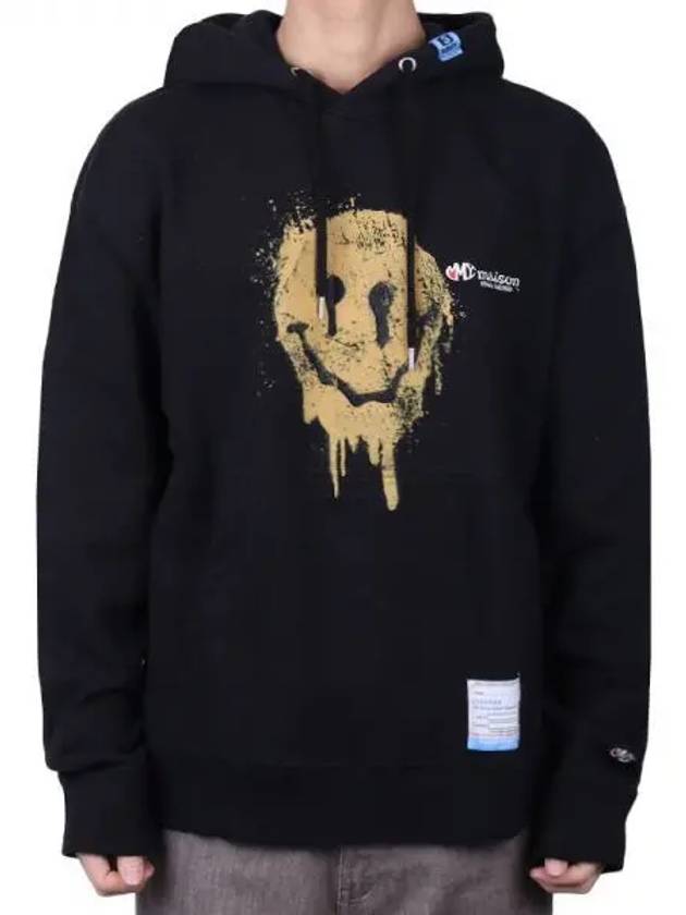 Men s Smiley Face Printing Hoodie Black A11HD711 271826 1120051 - MIHARA YASUHIRO - BALAAN 1