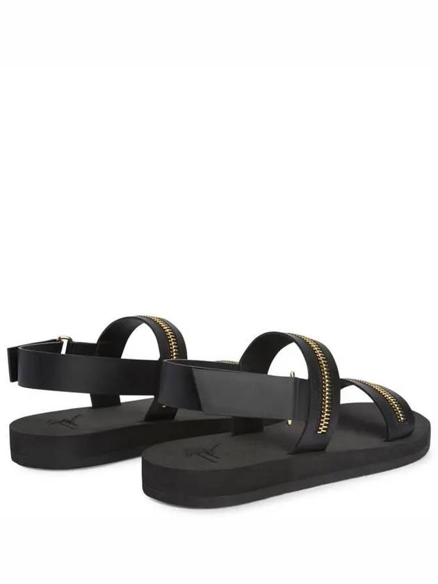 Zanotti gold zipper sandals - GIUSEPPE ZANOTTI - BALAAN 4