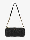 Tube Quilting Small Shoulder Bag Black - SAINT LAURENT - BALAAN 2