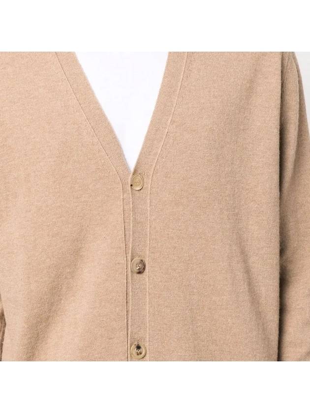 Signature Stitch V-neck Wool Cardigan Beige - MAISON MARGIELA - BALAAN 6