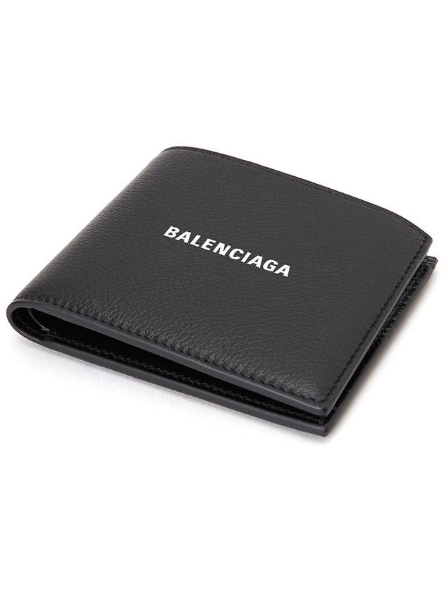 Logo Print Half  Wallet Black - BALENCIAGA - BALAAN 6