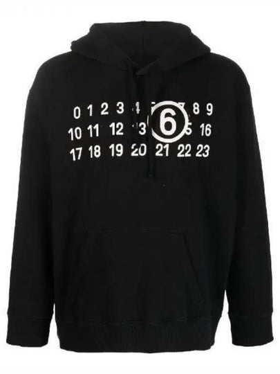 Number Logo Hoodie Black - MAISON MARGIELA - BALAAN 2