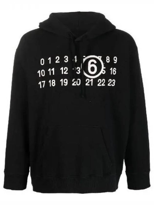 Number Logo Hoodie Black - MAISON MARGIELA - BALAAN 2