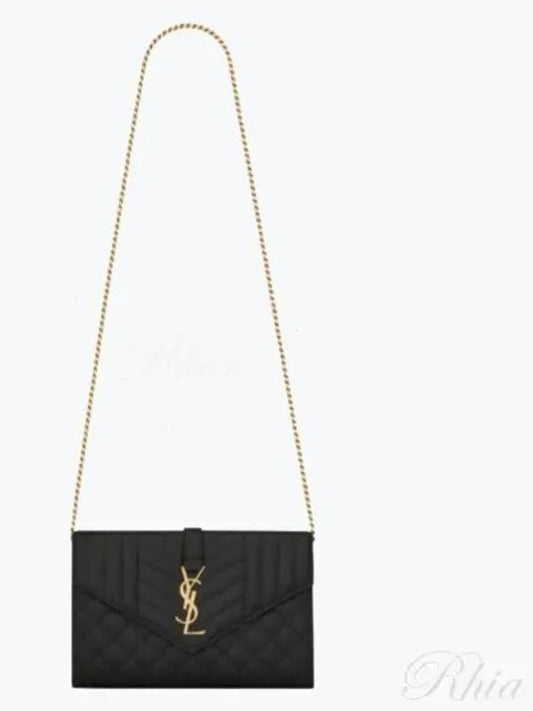 Cassandre Monogram Chain Cross Bag Black - SAINT LAURENT - BALAAN 2