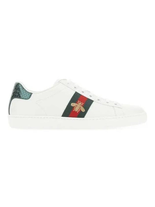 Ace Bee Embroidered Low Top Sneakers White - GUCCI - BALAAN 1