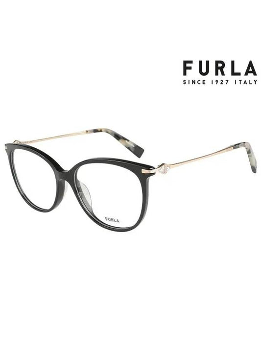 Glasses frame VFU186S 0700 blue light lens - FURLA - BALAAN 1